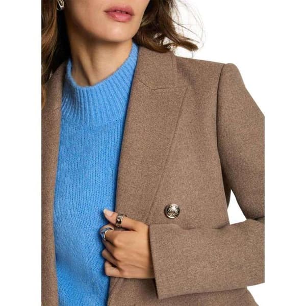 Helfull längd, figursydd DAM MORGANS taupe kavajstil