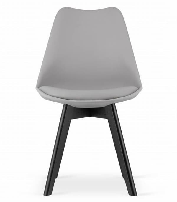 Stol MARK - grå/svarta ben x 3, OSKAR, modern design