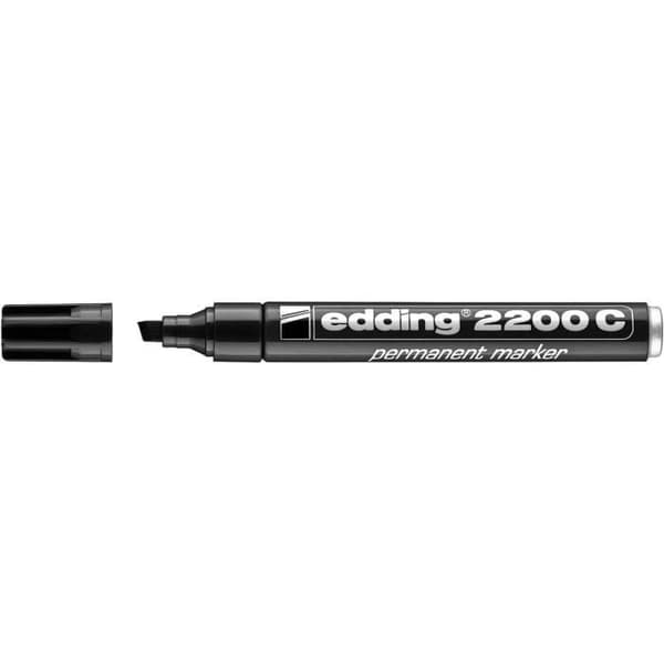 Permanent Märkpenn - EDDING - 526001-10 - Bissspets 1-5 mm - Skrivarkula