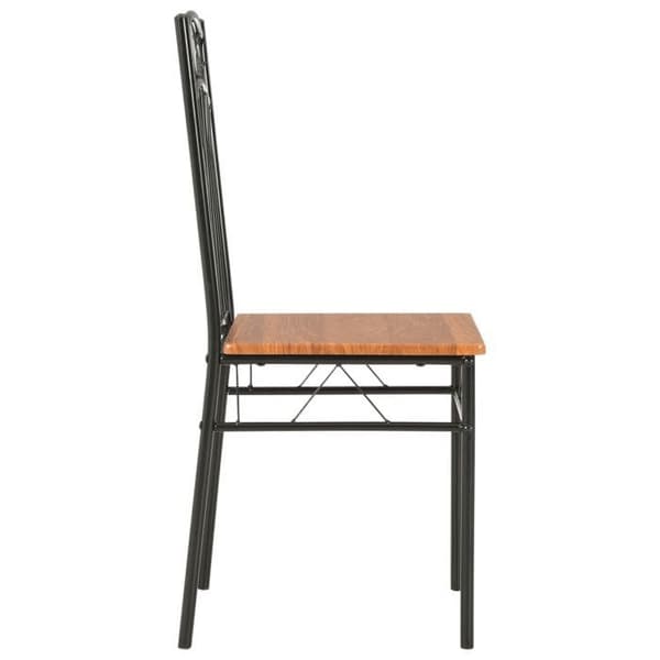 vidaXL Matstolar set om 2 bruna MDF 281399