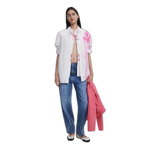 Långärmad blus dam Desigual Gloss