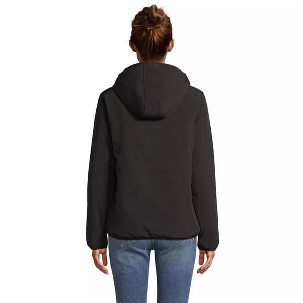 Parka softshell dam Sol's Falcon vadderad - svart