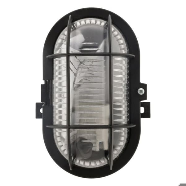 Hublot ovalt 60W IP44 E27 Klass II - Svart - Zenitech