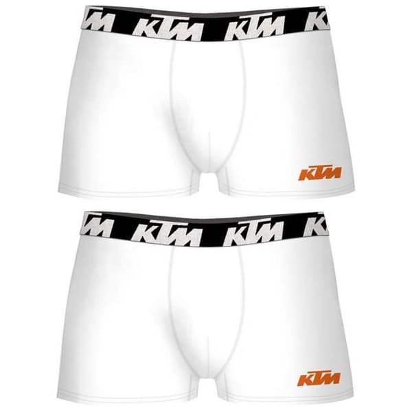 Boxers - KTM - Set med 12 - 100% bomull - Vit - Herr