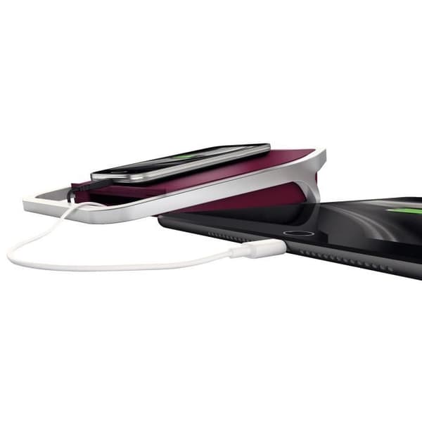 LEITZ - Laddstation Stil 2 USB-portar - röd