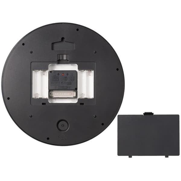 Väggklocka - BRESSER - MyTime LEDsec - LED-display sekunder - Termometer - DCF-radio