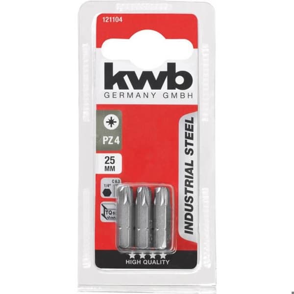 KWB Bits INDUSTRISTÅL, 25 MM - 121104