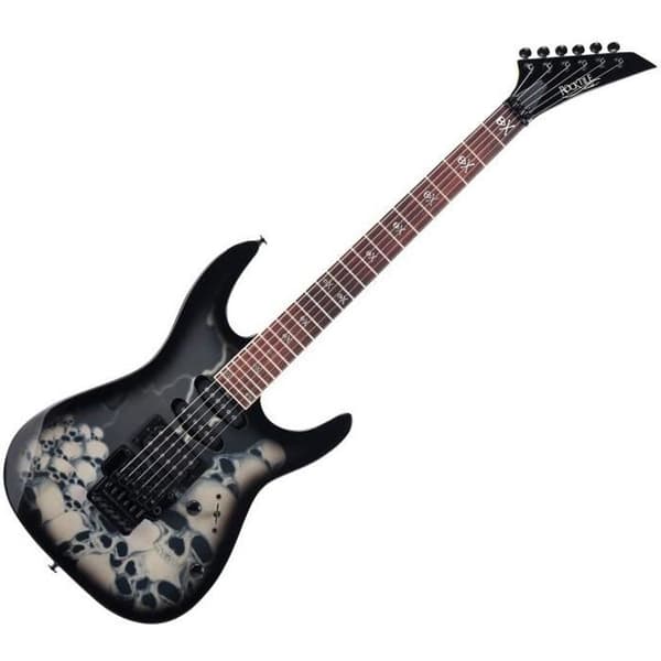 Elgitarr - Rocktile - JK150F-BSK - 2 mikrofoner - Palissander grepp - Lödskropp
