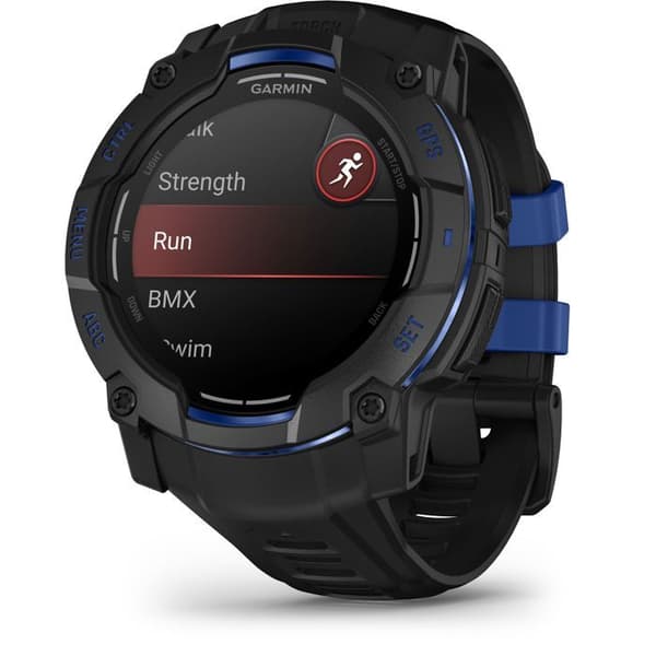 Smartklocka - GARMIN - Instinct 3 - 1,3" - 50 mm - Amoled - Svart/blå