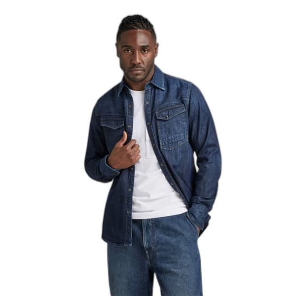 Slim fit jeansjacka G-Star - worn in deep sea