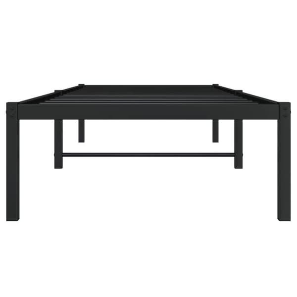vidaXL Svart metall sängram 75x190 cm 373645