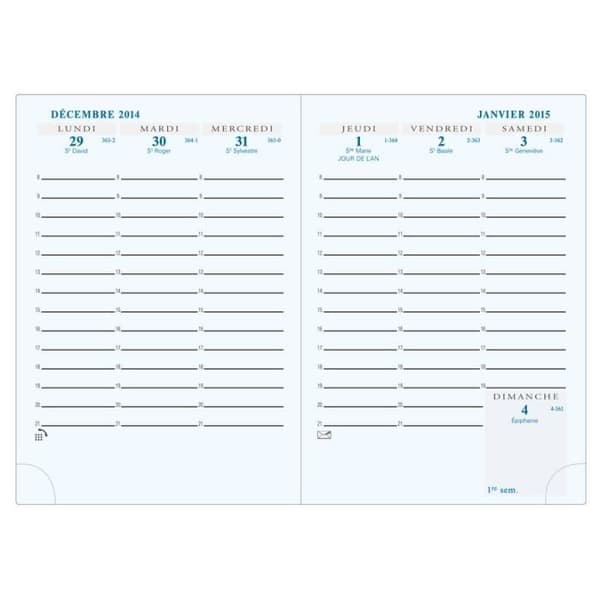 Semainier - Horisonter - Cassandra - Tranchör - 130x90 mm - Assorterade
