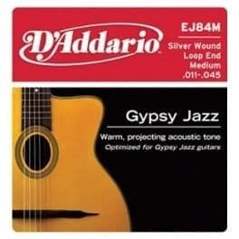 D'Addario EJ84M Gypsy Jazz Loop End Medium 11-45 Gitarrsträngar
