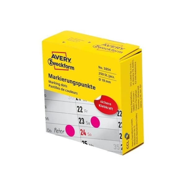 Avery Zweckform Marking Label Magenta (förpackning med 250)
