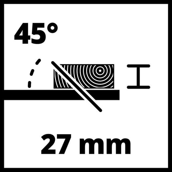 Einhell Bordsåg TC-TS 8 (1 200 W, kapningshöjd 45 mm, blad 210 mm)