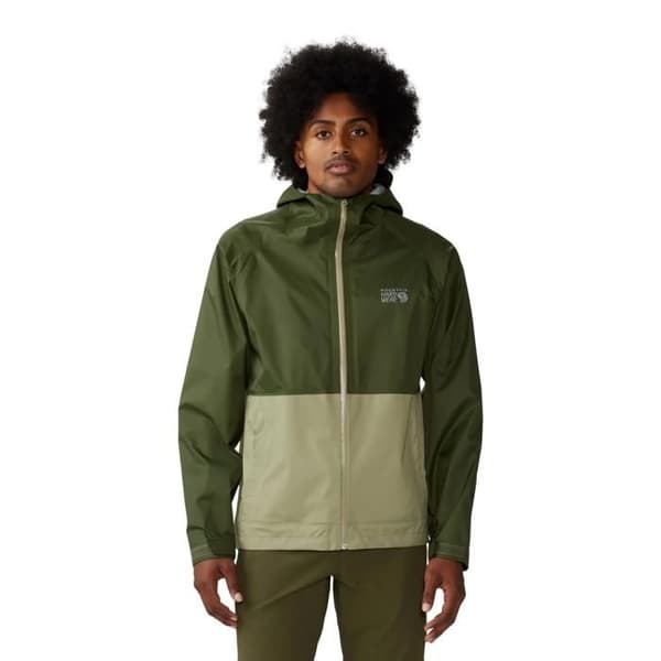 Vattentät jacka Mountain Hardwear Threshold™ - mantisgrön/överskott grön
