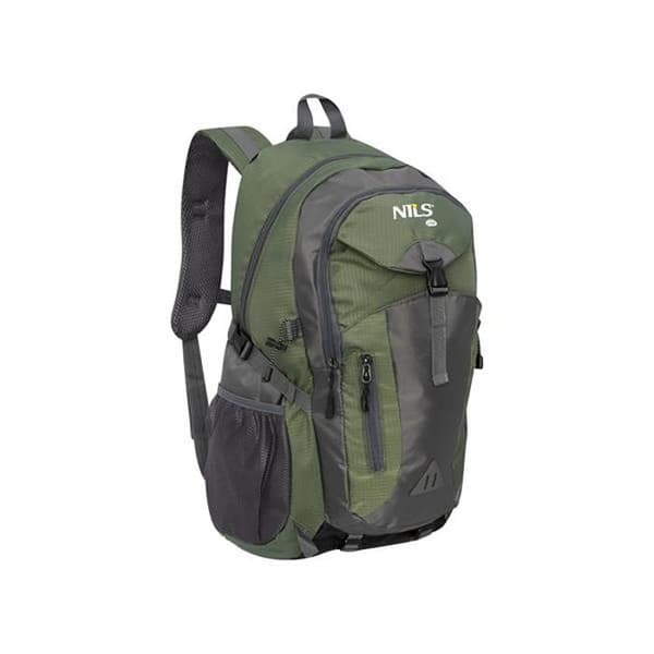 Ryggsäck för vandring - NILS CAMP - Treeline 40L - Mörkgrön - Polyester - Sprutsäker