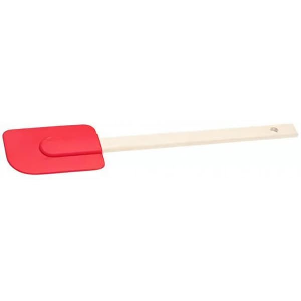 Patisse röd trä- och silikonkakelskrapa - 27 cm