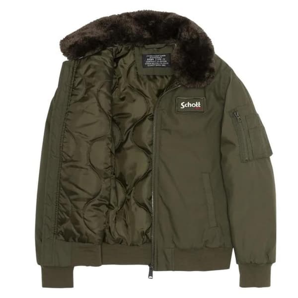 Kaki Jacka Herr Schott AIRTOP