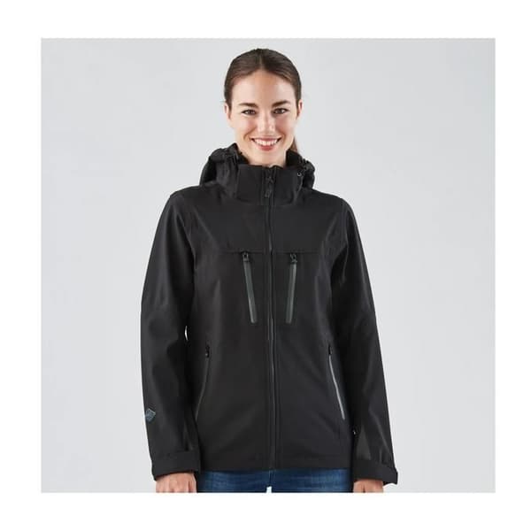 Högteknologisk softshell-jacka för kvinnor Stormtech patrol - svart/kolfiber