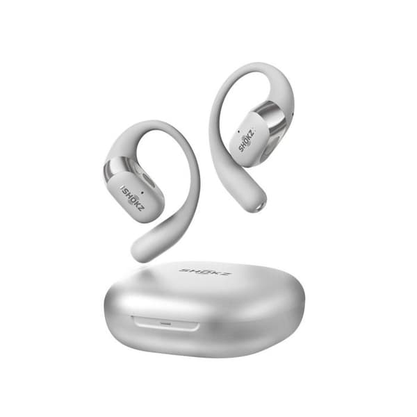 Shokz TWS ÖRONTELEFONER MED LUFTKONDUKTIVITET OPENFIT 2 PLUS SILVER