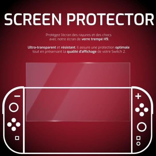 Skärmskydd - ONLAN - Nintendo Switch 2 - Härdat glas H9