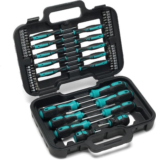 Tournevis - OVERMUST - Set med 58 delar - Magnetiska - Klipp, Kryss, Torx