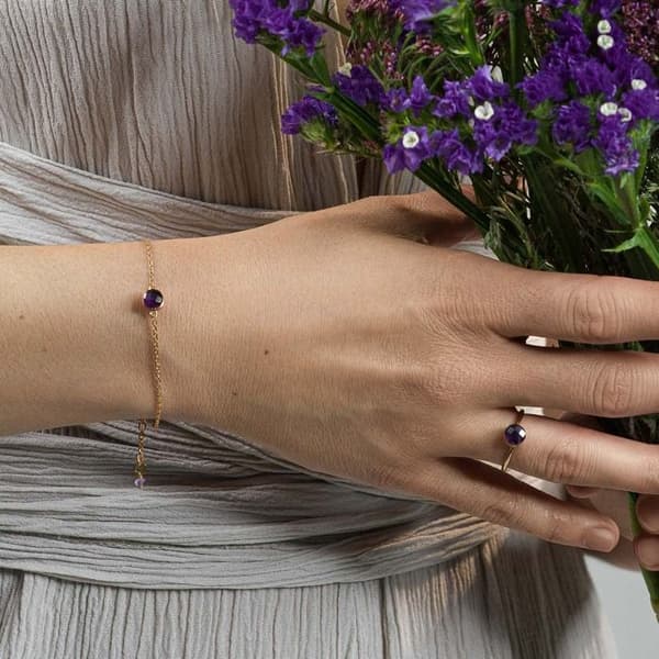 Amethyststenarmband för kvinnor Sloya Aurora