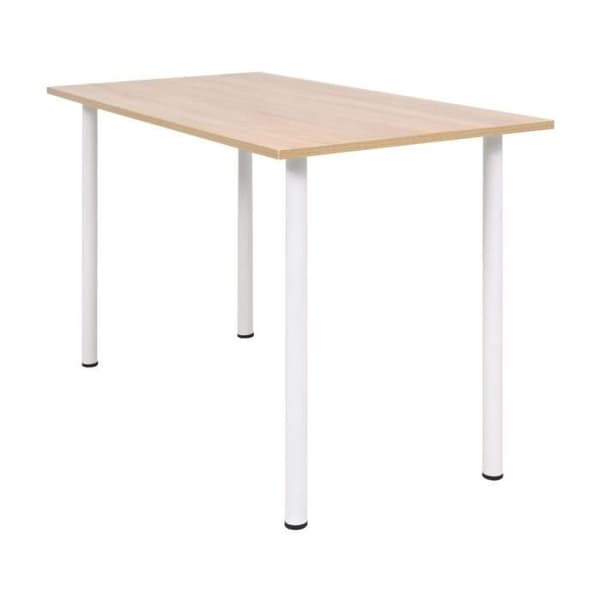 vidaXL Matbord 120x60x73 cm Ek och Vit