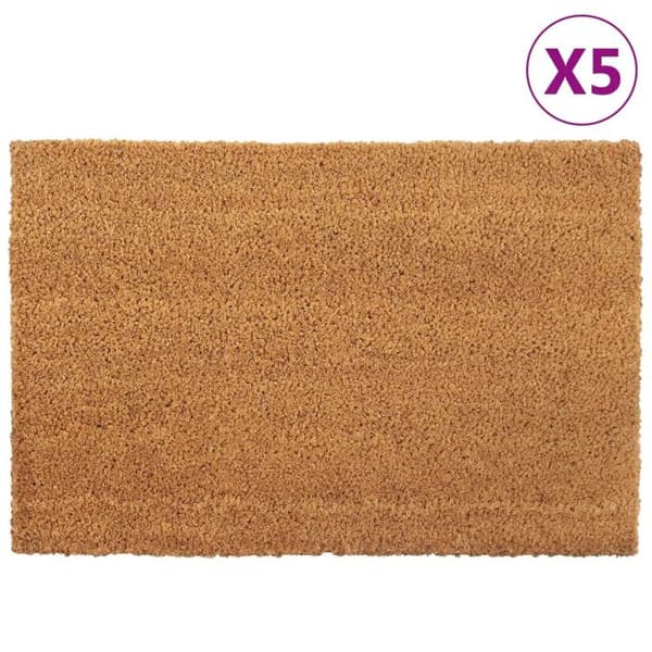Dörrmatta av kokosfiber tuftad vidaXL (x5)