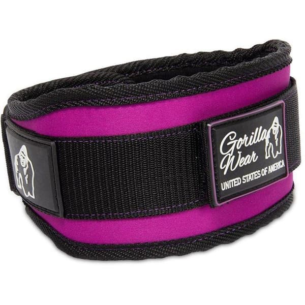 Lyftbälte - GORILLA WEAR - 4" - Dam - Lila - Storlek M