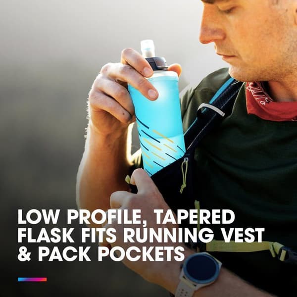 Hydrapak SoftFlask 500 ml blå - komprimerbar flaska B280HP, SpeedFill lock