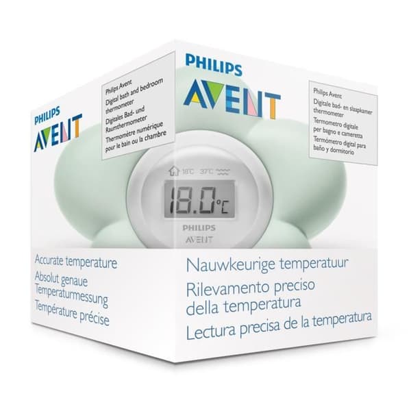 PHILIPS AVENT SCH480/00 vattentät digital termometer - grön
