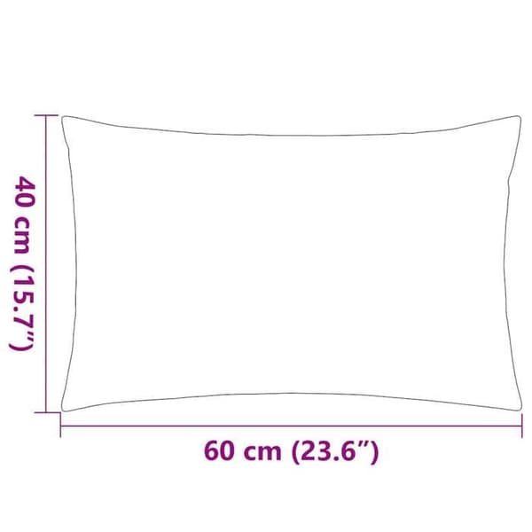 vidaXL Utomhuskudde 2 st Stripe Print 60 x 40 cm Blå