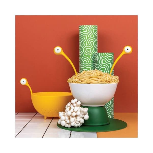 Bestick för att servera Pasta Monsters - PA Design - Gul -