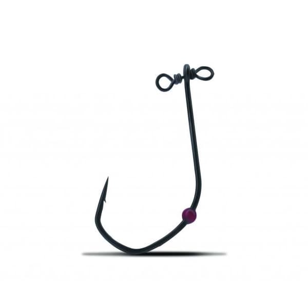 Set med 5st VMC 7130SH enkelkrokar - silver - 1/0