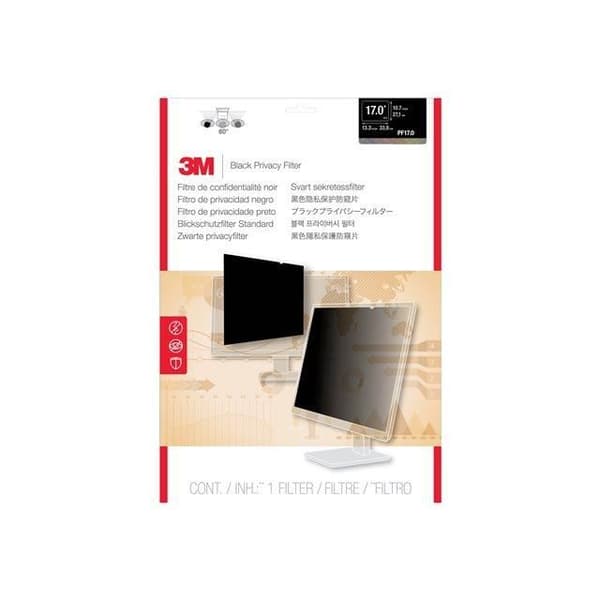3M Screen Privacy Filter - Svart - 43,2 cm (17") skärm - 5:4