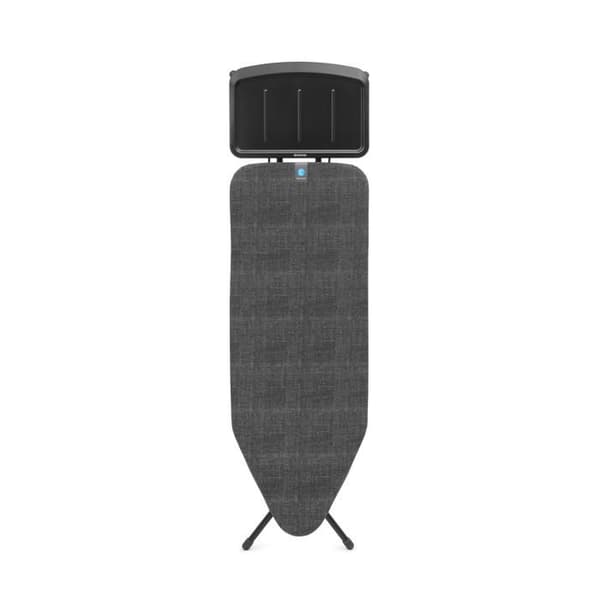 Brabantia Strykbord C, 124x45 cm, solid strykjärnshållare - Denim Black