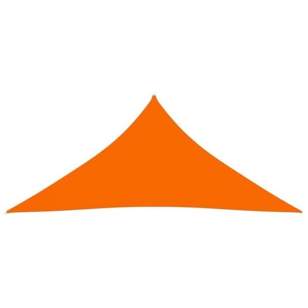 vidaXL Solskydd Tyg Oxford triangulär 6x6x6 m Orange