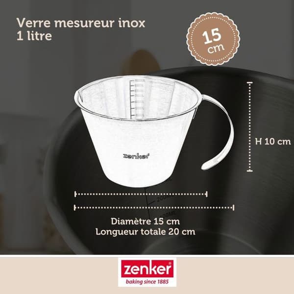 Måttglas 1 liter Zenker Smart Pastry