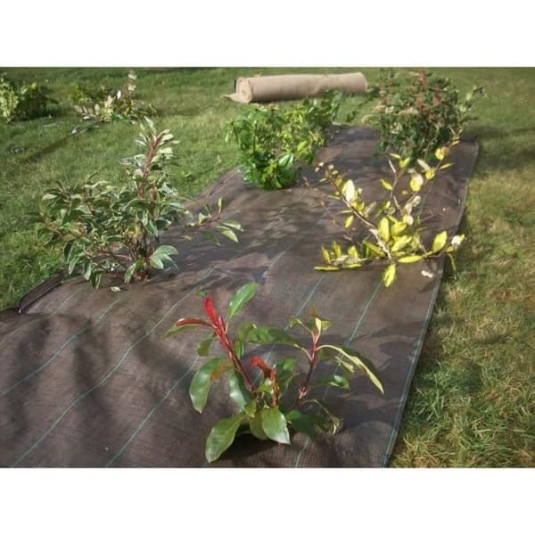 Vävd Mulchduk - 1,05 m x 20 m - Grön
