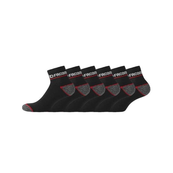 Facom Strumpor Herr, Låg Socka Herr (6-pack) - Svart