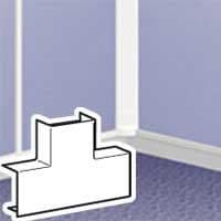 T-avledning för list - LEGRAND - DLPlus - 75x20 mm - vit - utan halogen