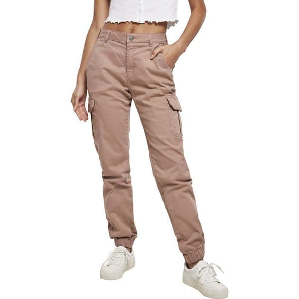 Urban Classics Dam - Stretchbyxor med hög midja