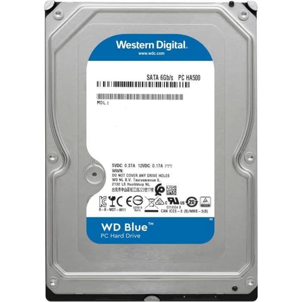 Hårddisk HDD - WD - Blue - 4To - SATA 3 - 3,5 tum