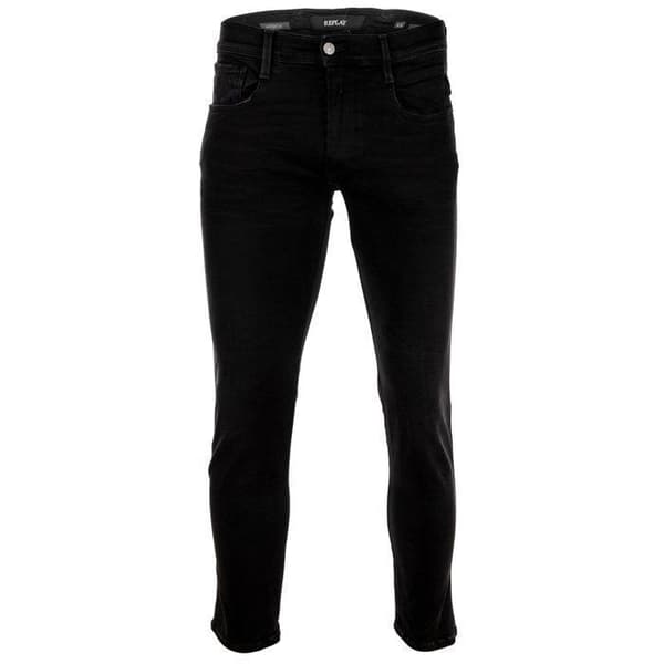 Anbass Hyperflex Clouds Jeans - REPLAY - Svart - Slim - Standardstorlek