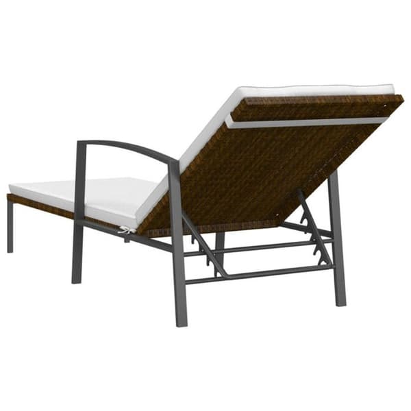 vidaXL Solstolar 2 st med Bord Poly Rotting Brun
