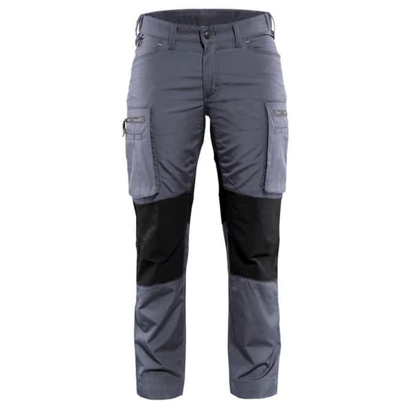 Arbetsbyxor stretch dam Blaklader polycotton - Grå / Svart