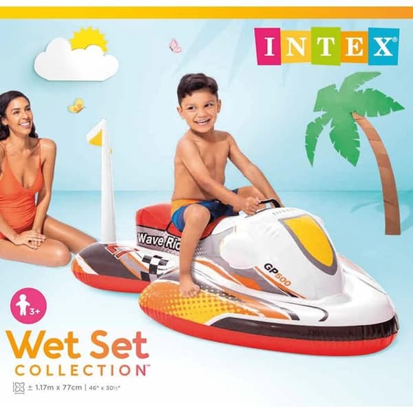 Rider float - Intex - 92544 - Multicolor - Vinyl - 117x77 cm