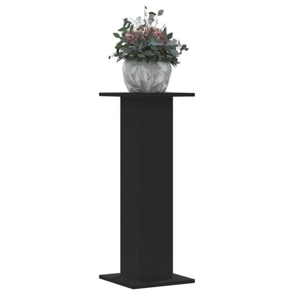 vidaXL Stöder för växter 2 st svart 30x30x80 cm ingenjörsträ 3307865